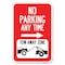 Signmission No Parking Anytime Tow-Away Zone with R Heavy-Gauge Aluminum Sign, 12" x 18", A-1218-23771 A-1218-23771 - alternate 1